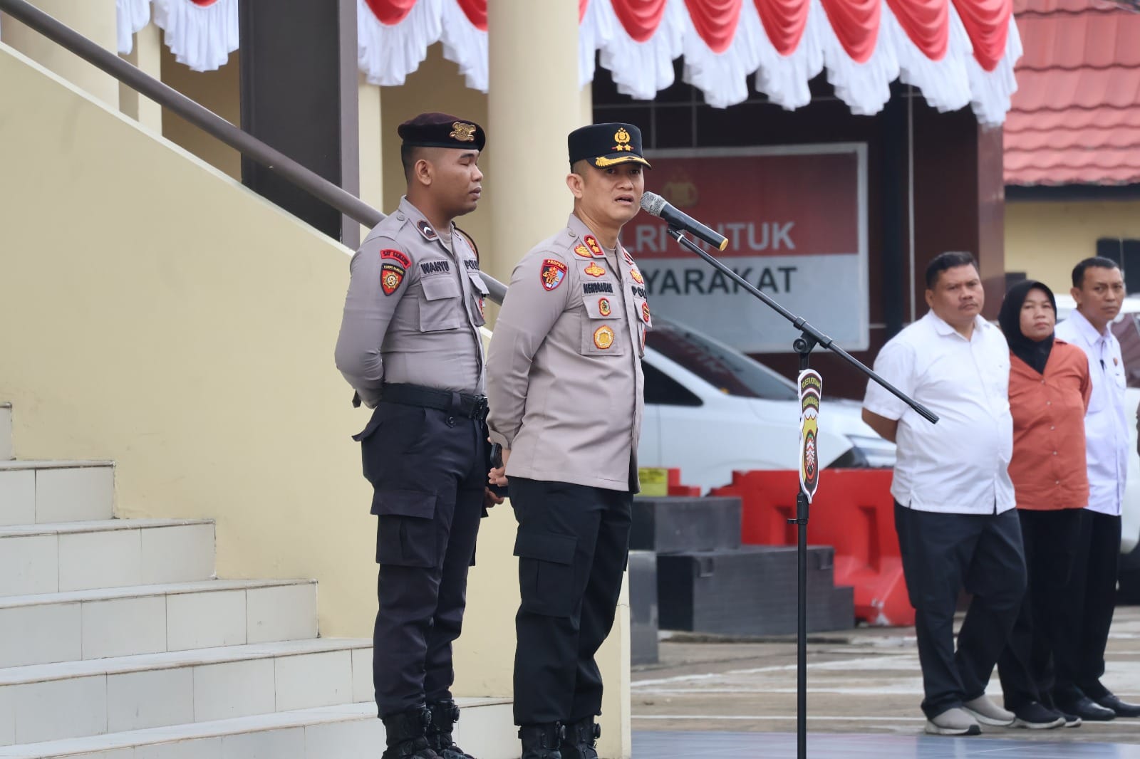 Apel Pagi Polresta Pontianak, Wakapolresta Tekankan Kewaspadaan Personel dan Optimalisasi Pengamanan Tahanan