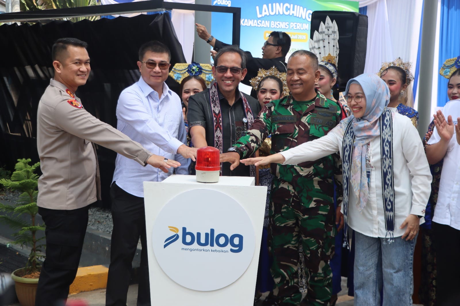 Wakapolresta Pontianak Hadiri Peluncuran Kawasan Bisnis Perdana Avenue Milik Perum Bulog