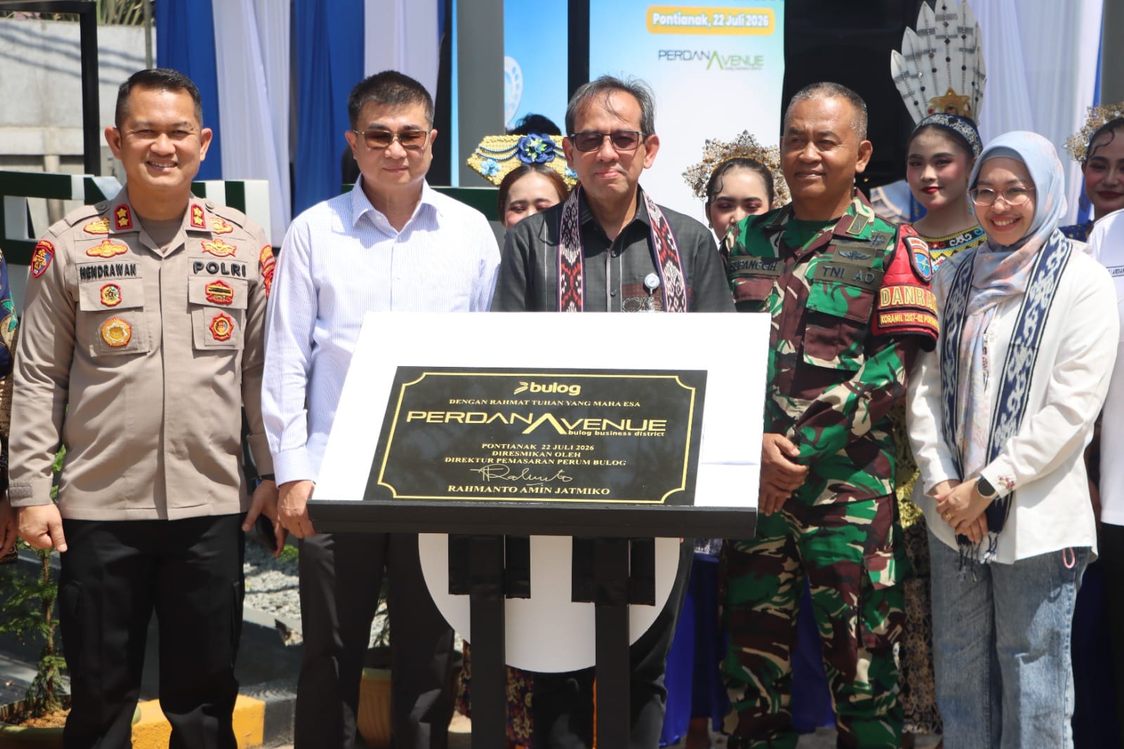Peluncuran Perdana Avenue Perum Bulog Dihadiri Wakapolresta Pontianak, Dorong Pertumbuhan Ekonomi Daerah