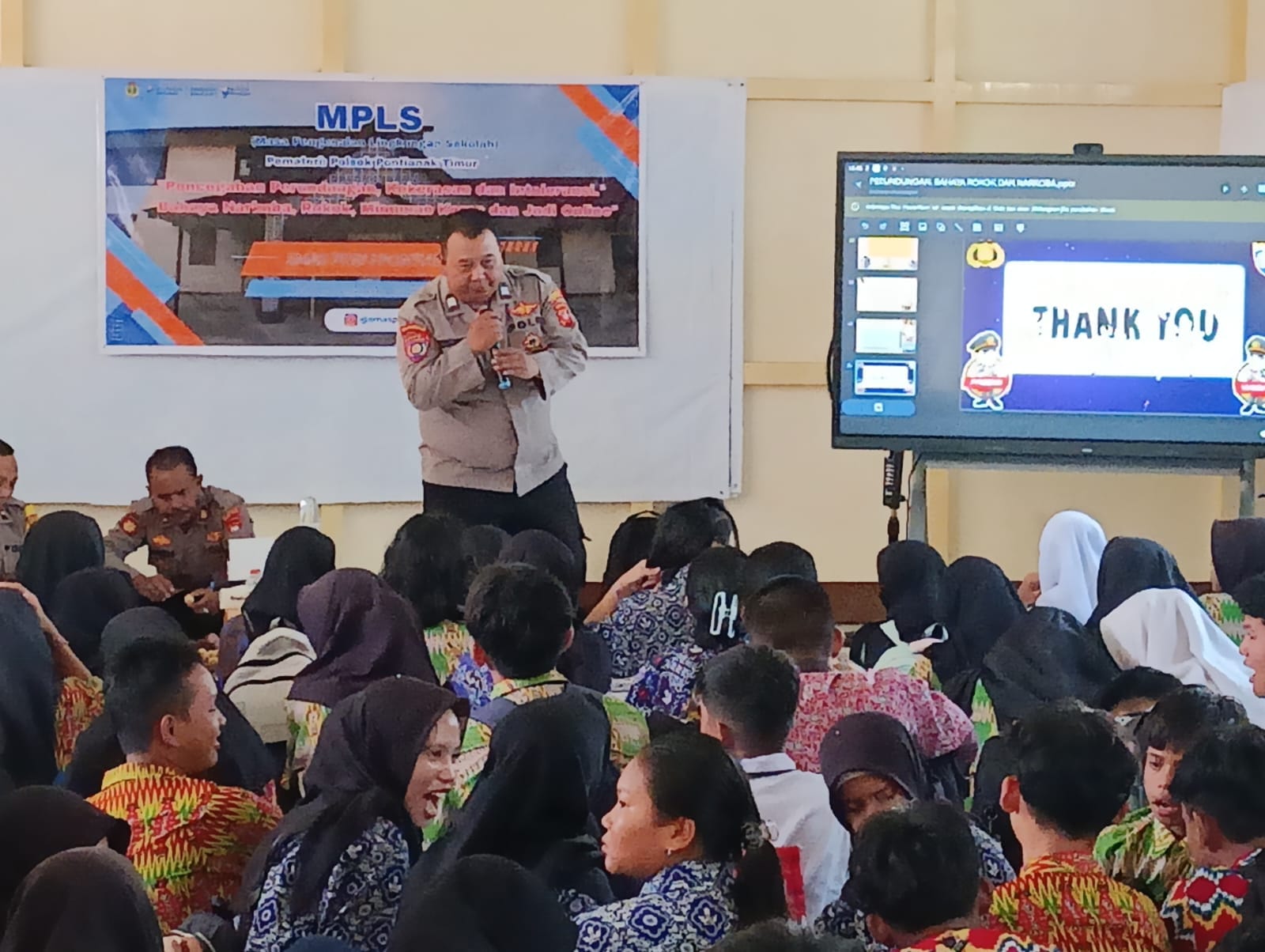 Bangun Generasi Berkarakter, Polsek Pontianak Timur Berikan Edukasi Bahaya Bullying dan Penyimpangan Sosial kepada Pelajar