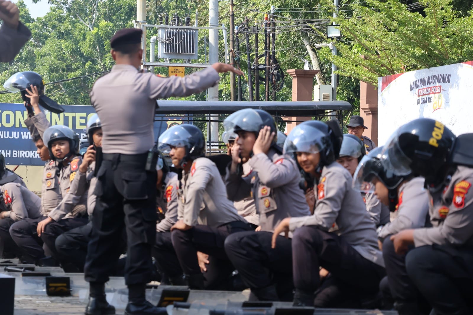 Tingkatkan Profesionalisme, Sat Samapta Polresta Pontianak Gelar Latihan Fungsi Dalmas