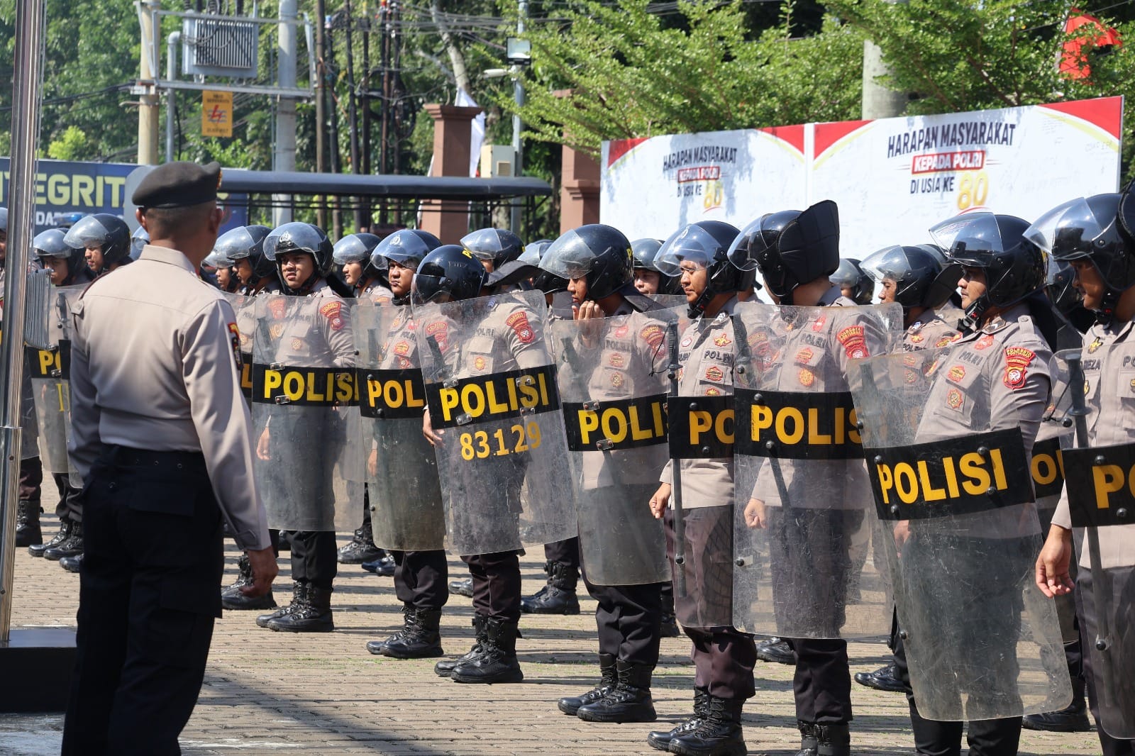 Latihan Fungsi Dalmas Jadi Upaya Sat Samapta Polresta Pontianak Tingkatkan Kemampuan Personel