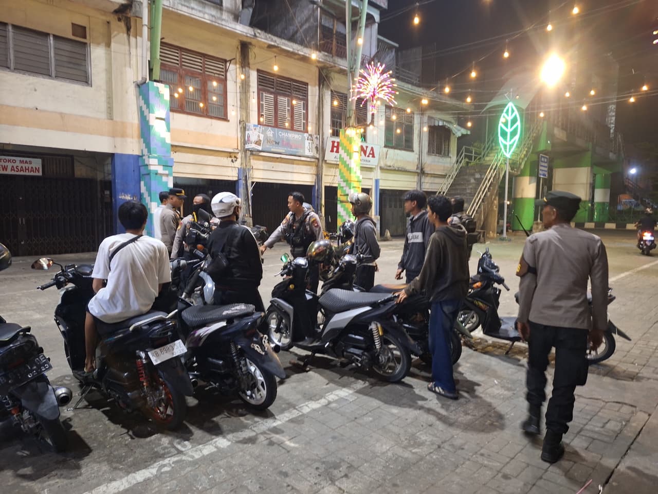Delapan Motor Berknalpot Brong Diamankan Patroli Enggang Polresta Pontianak dalam Razia Malam Minggu