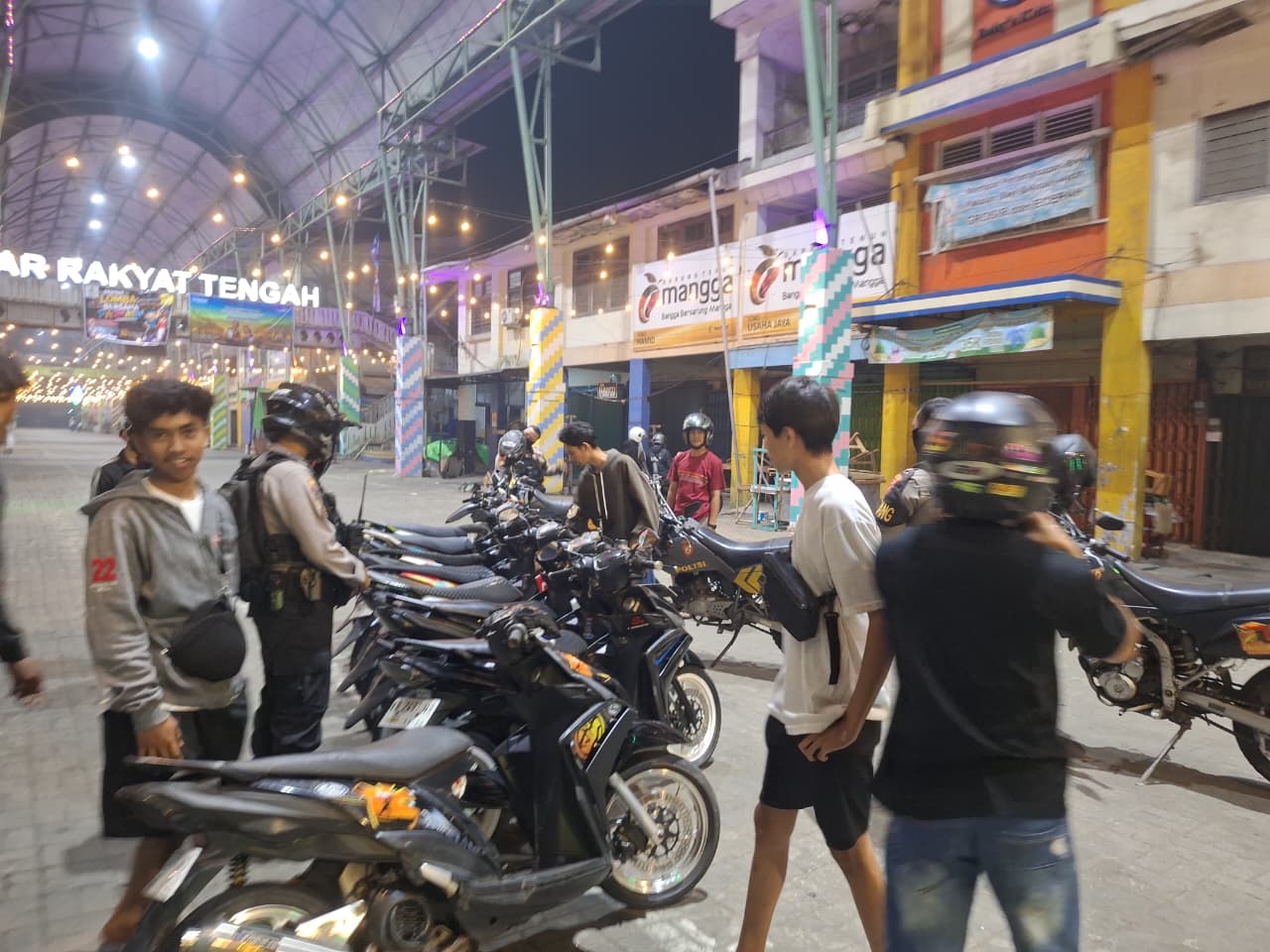 Ciptakan Kamtibmas Kondusif, Patroli Enggang Polresta Pontianak Amankan Delapan Motor Berknalpot Brong