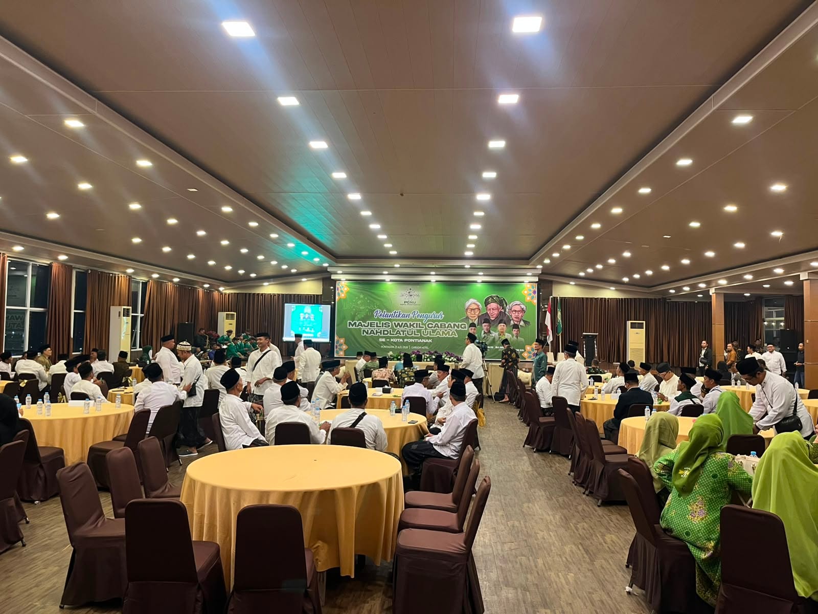 Pelantikan Pengurus MWC Nahdlatul Ulama se-Kota Pontianak Berlangsung Khidmat dengan Pengamanan Polresta Pontianak
