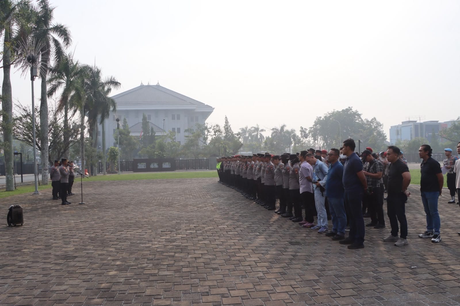 Pastikan Pengamanan Optimal, Polresta Pontianak Laksanakan Apel Kesiapan Pengamanan Aksi PSKB
