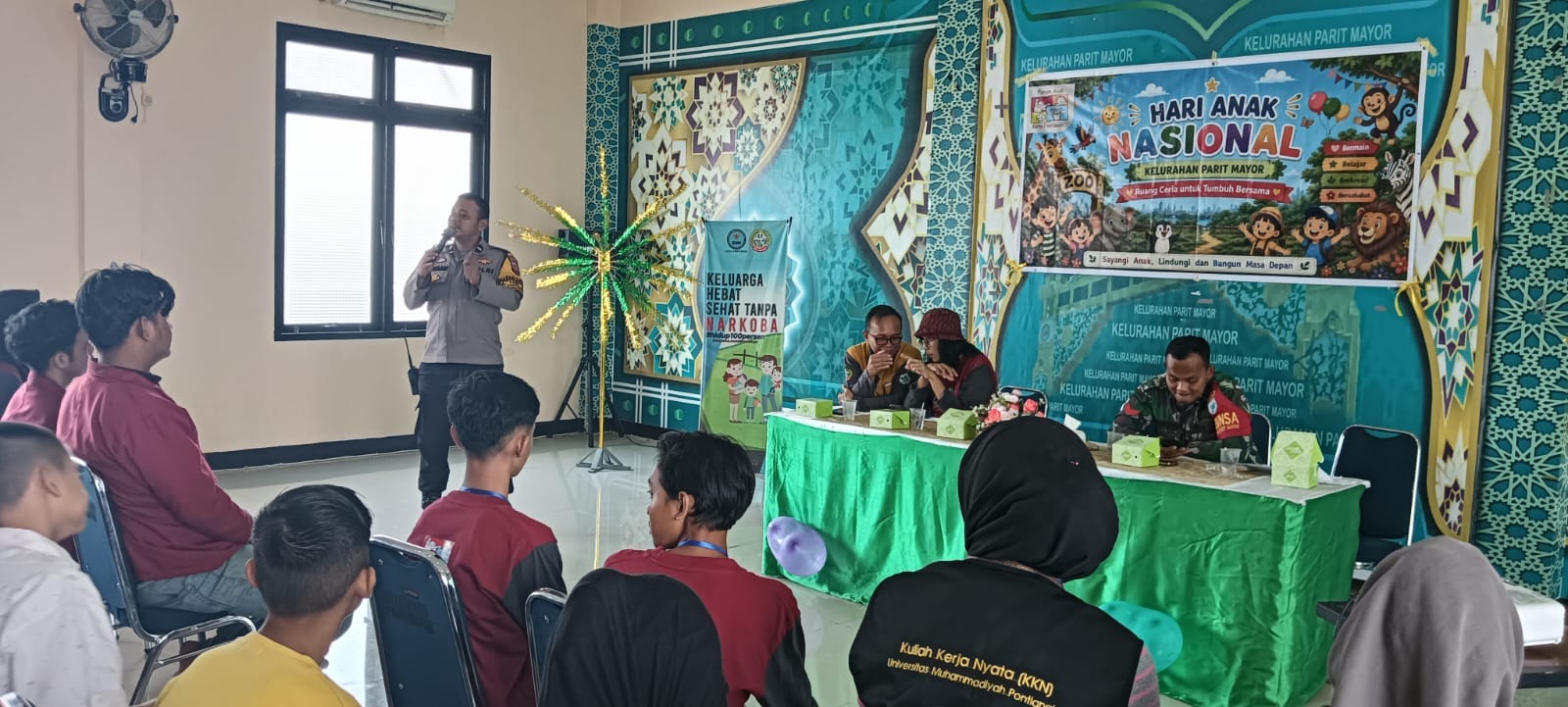 Semarak Hari Anak Nasional, Bhabinkamtibmas Parit Mayor Berpartisipasi dalam Forum Anak