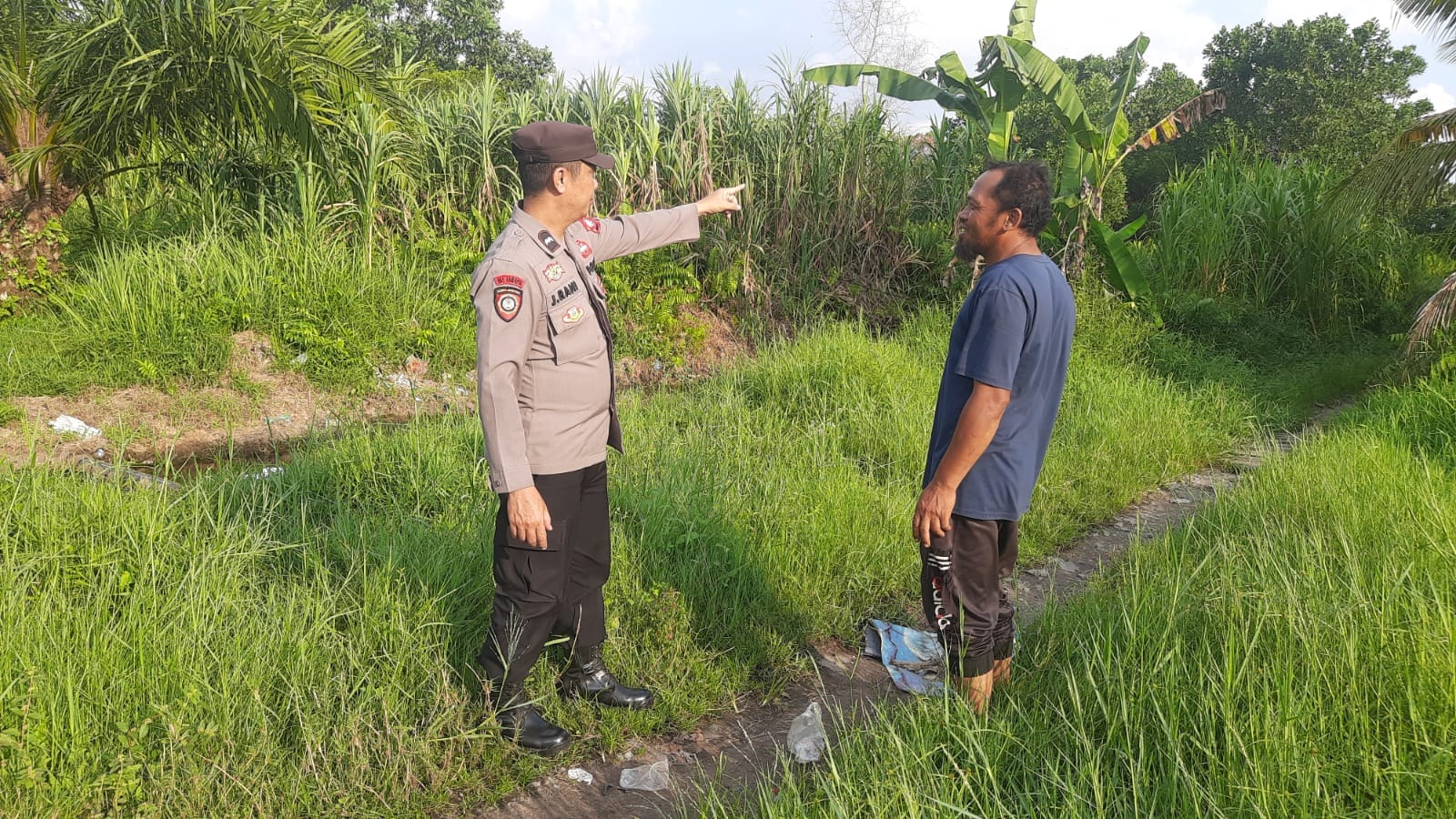 Wujudkan Lingkungan Aman dari Karhutla, Polsek Pontianak Utara Rutin Edukasi Masyarakat agar Tidak Membakar Lahan