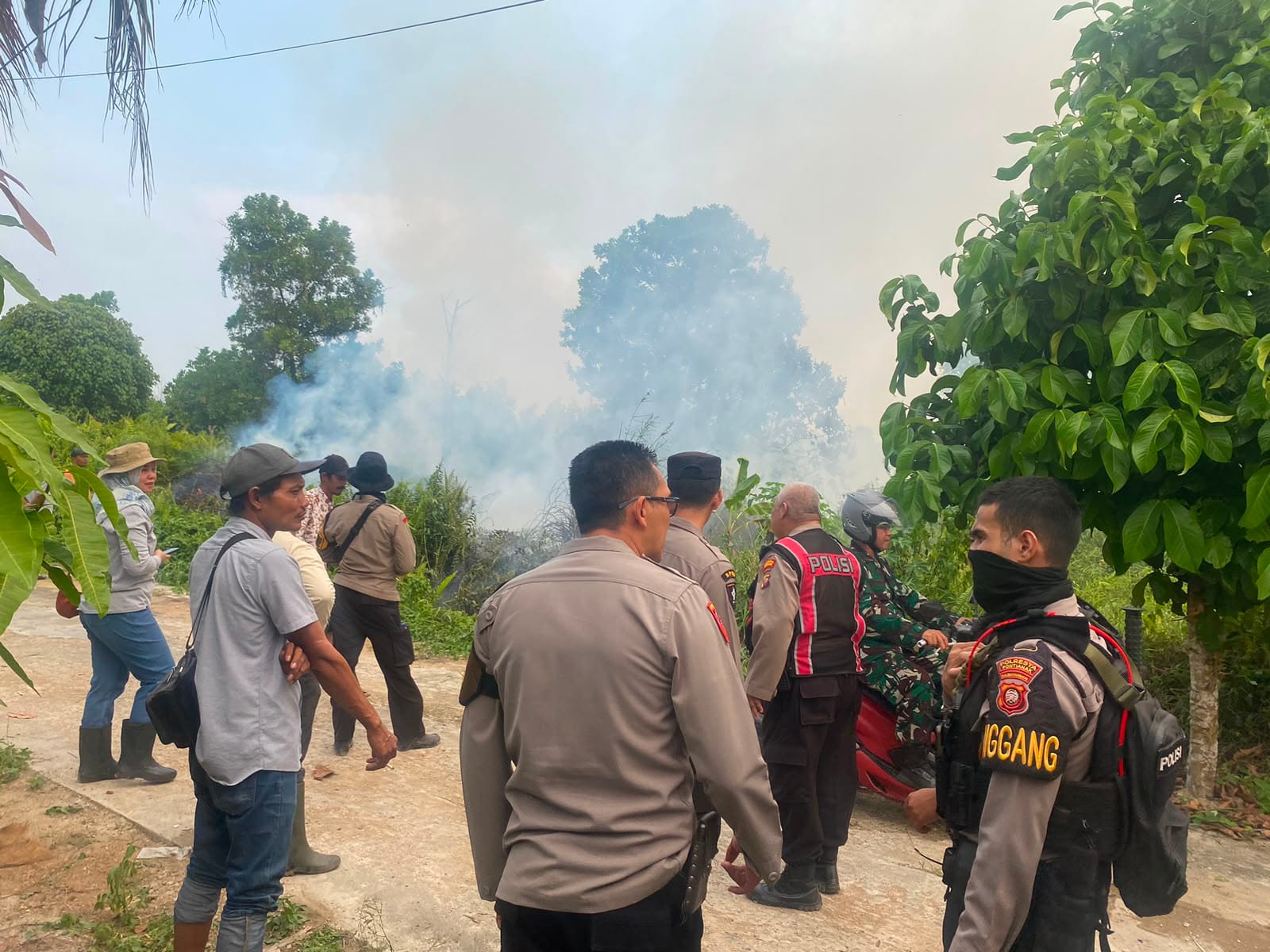 Sinergi Polresta Pontianak, Tiga Pilar, dan BPBD Perkuat Patroli Karhutla di Wilayah Rawan