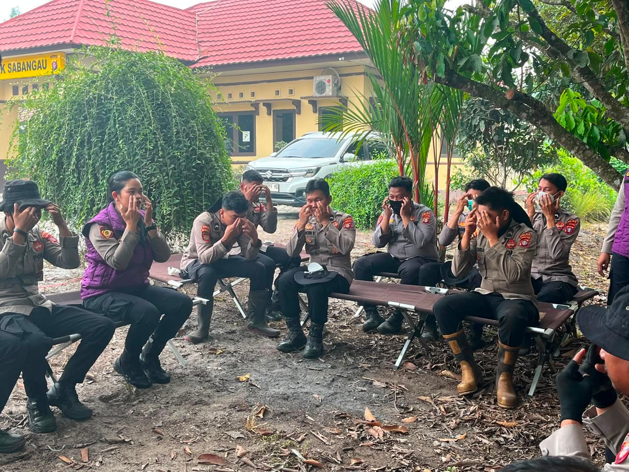 Polda Kalteng Berikan Trauma Healing bagi Personel Satgas Aman Nusa II