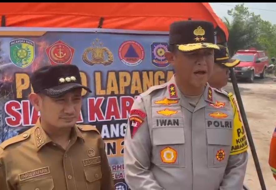 Kapolda Kalteng Instruksikan Polres Jajaran Selidiki Penyebab Karhutla