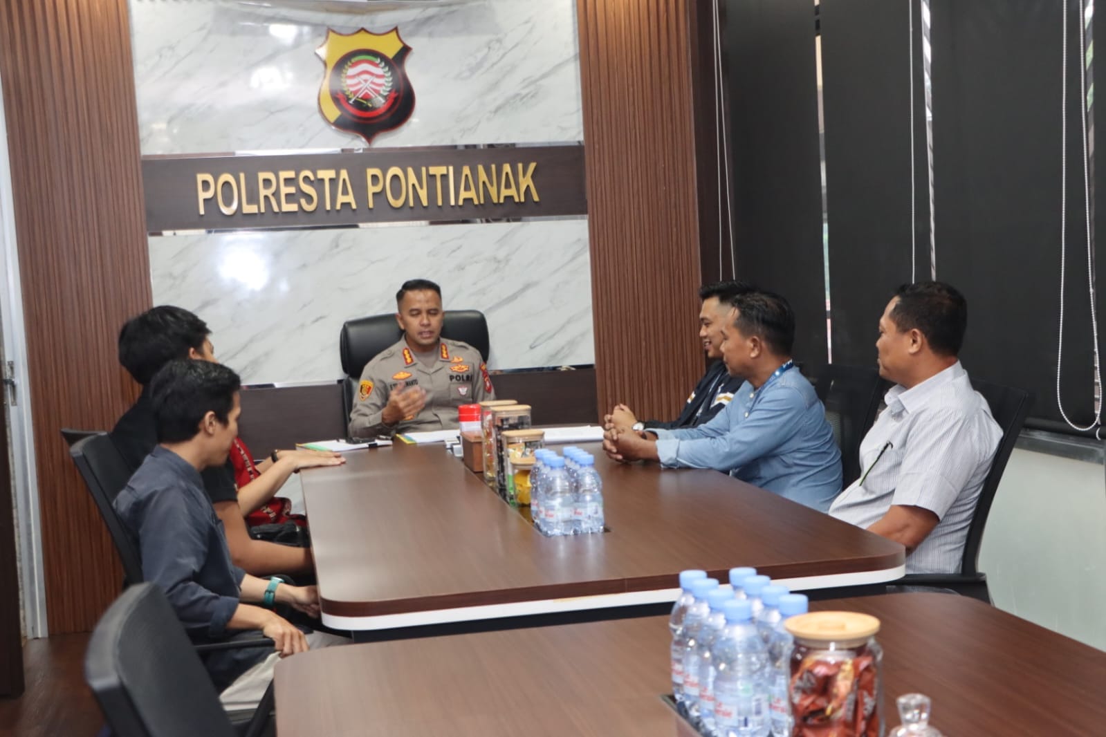 Kapolresta Pontianak Terima Silaturahmi Panitia Rakerda DPP PAN, Bahas Sinergi dan Koordinasi