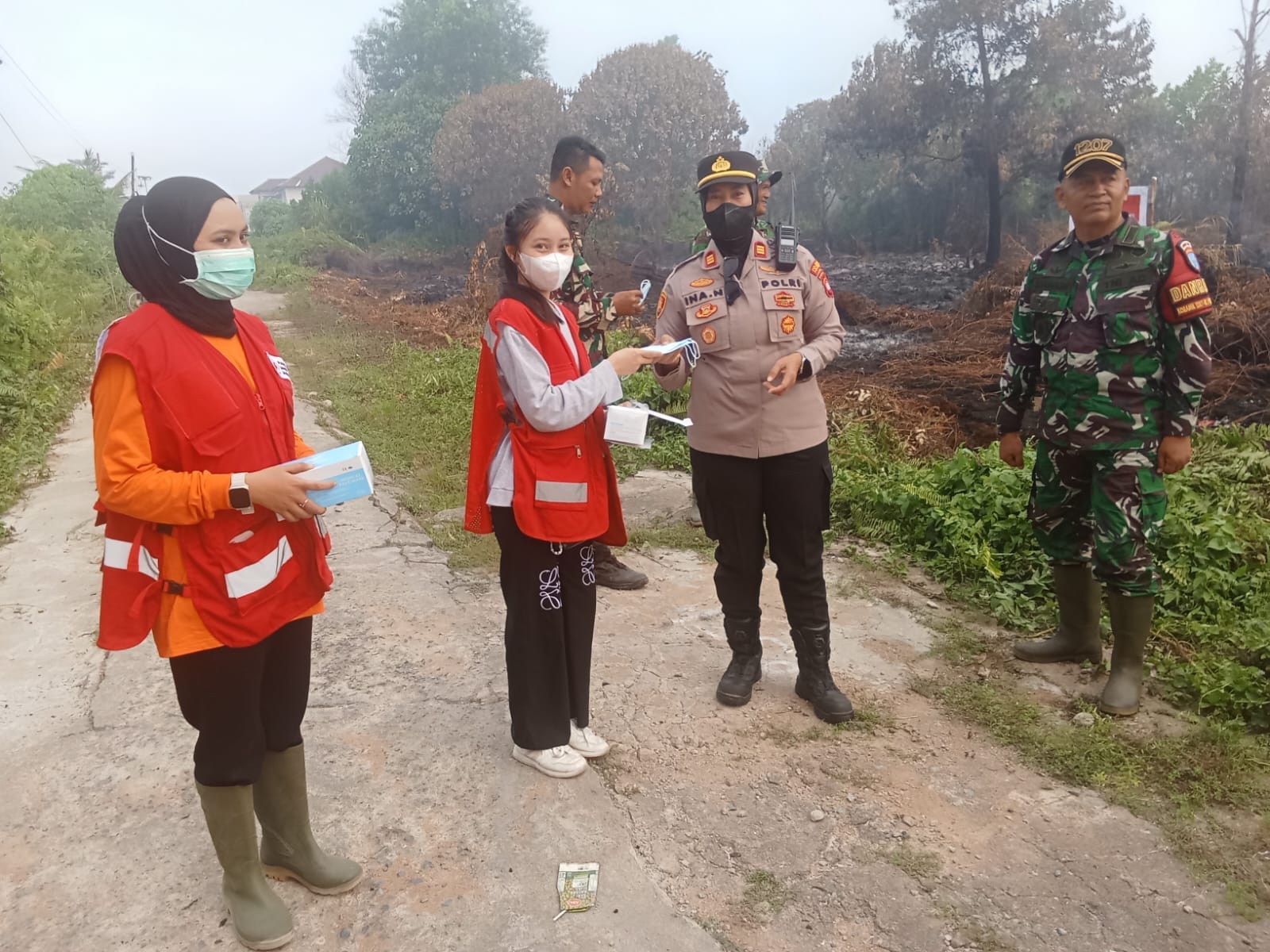 Kapolsek Pontianak Selatan Bersama TNI dan Instansi Terkait Laksanakan Patroli Karhutla, Perkuat Sinergi Cegah Kebakaran Lahan.