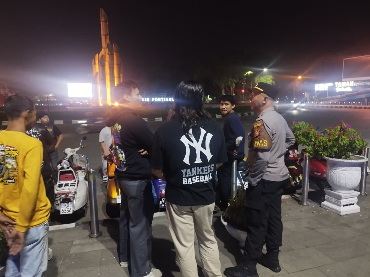 Patroli Skala Besar Polresta Pontianak Sasar Remaja Nongkrong, Cegah Balap Liar dan Kejahatan Jalanan