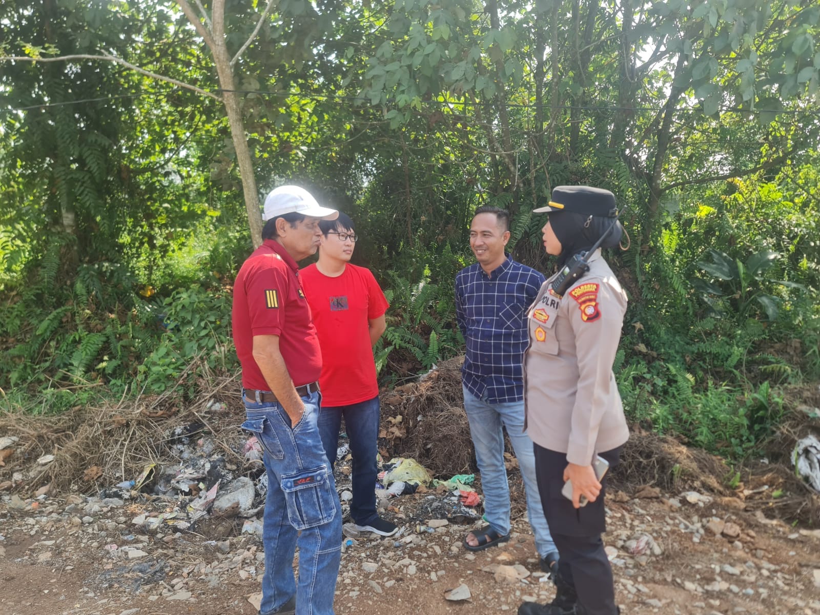 Patroli Karhutla Dipimpin Kapolsek Pontianak Selatan, Wilayah Jalan Perdana Dipastikan Aman