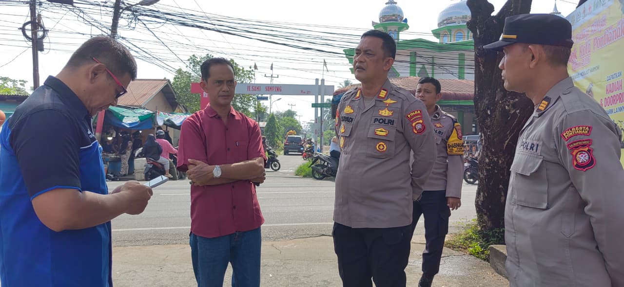 Kapolsek Pontianak Timur Cek Lokasi Pelaksanaan Robo-Robo di Gedung Serba Guna