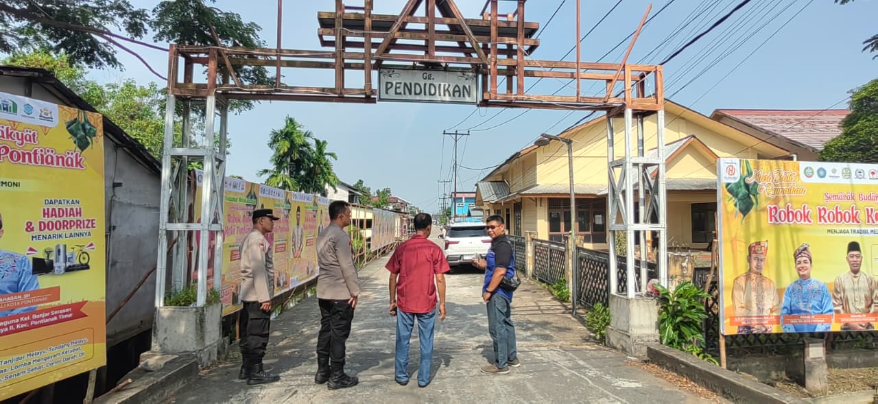 Pastikan Kesiapan Pengamanan, Kapolsek Pontianak Timur Cek Venue Robo-Robo di Gedung Serba Guna