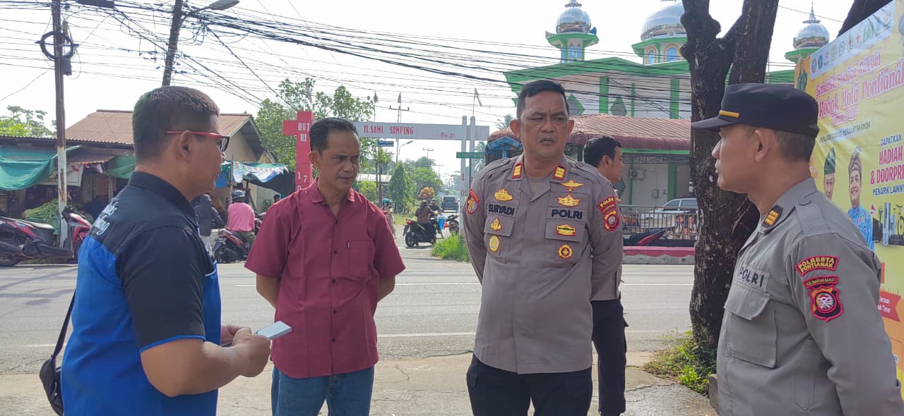 Jelang Tradisi Robo-Robo, Kapolsek Pontianak Timur Tinjau Langsung Lokasi Kegiatan