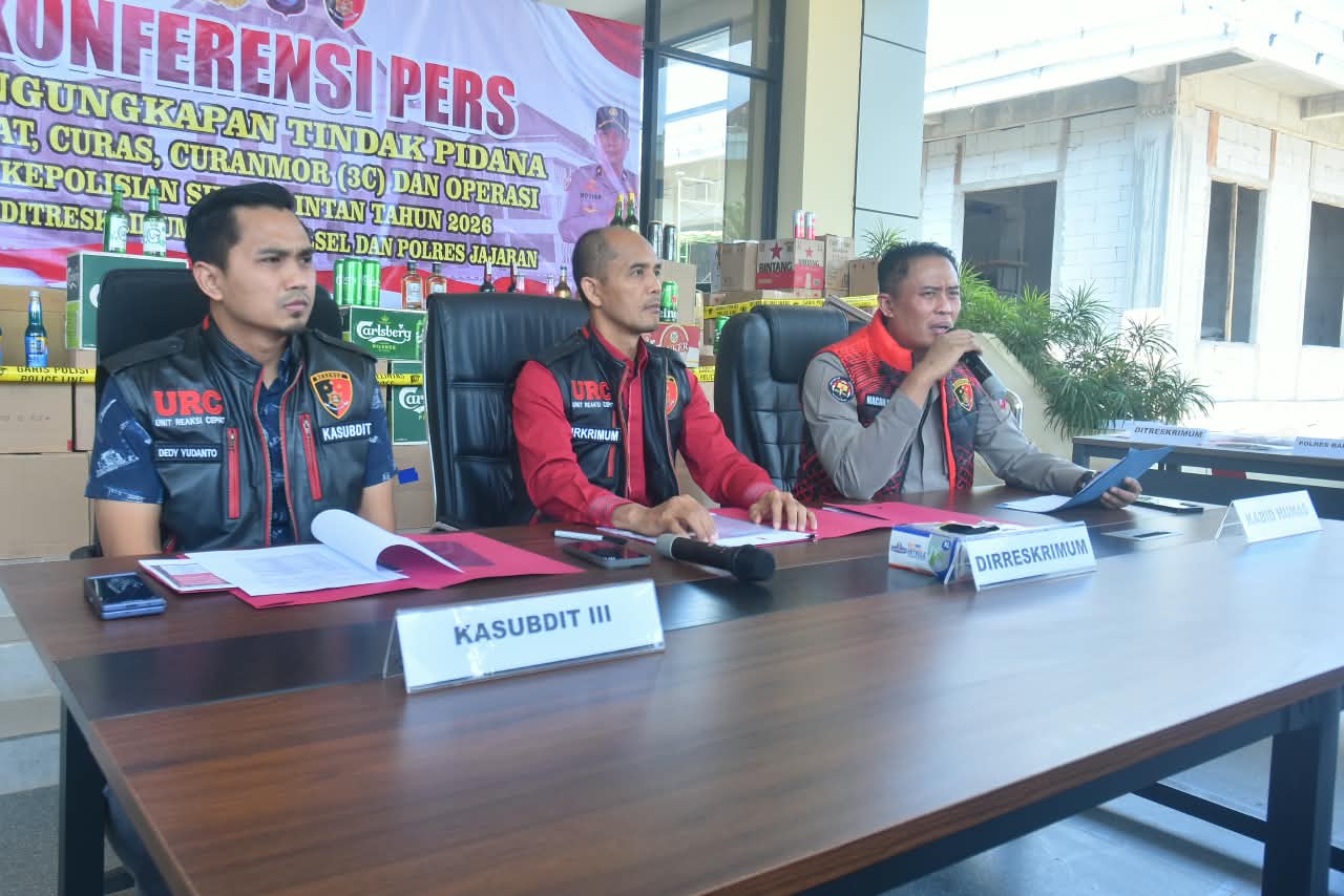 126 Tersangka Diamankan, Operasi Sikat II Intan 2026 Polda Kalsel Berjalan Optimal