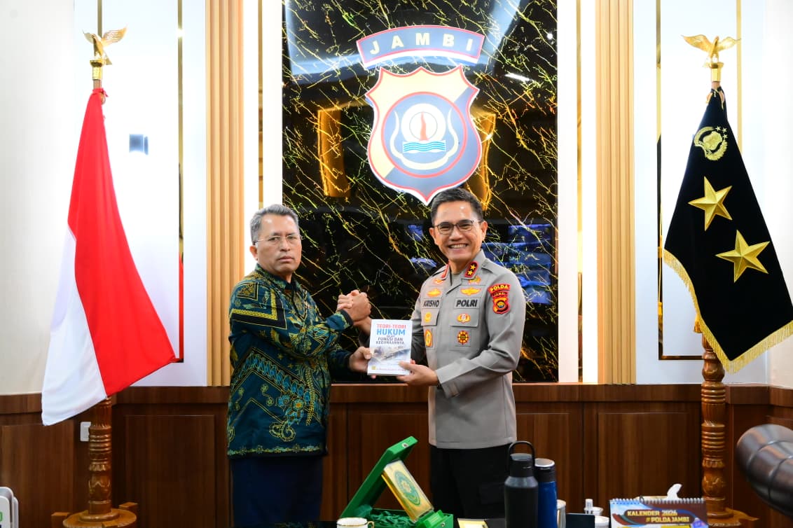 Silaturahmi Kapolda Jambi dan Kepala Pengadilan Tinggi Jambi Pererat Kolaborasi Antar Lembaga
