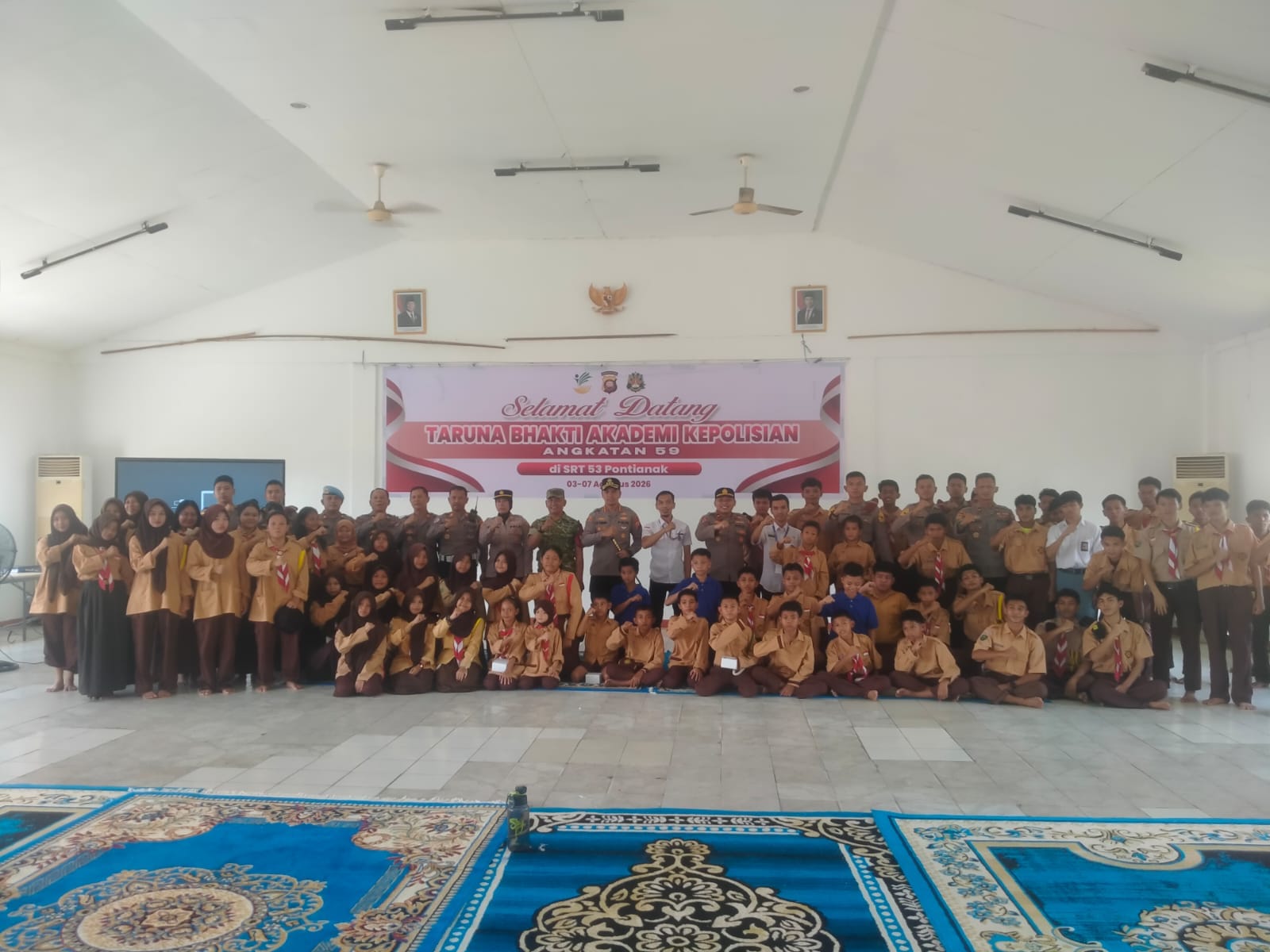 Kapolsek Pontianak Selatan Dampingi Kapolresta Tutup Program Taruna Bhakti Akpol di SRT 53 Pontianak.