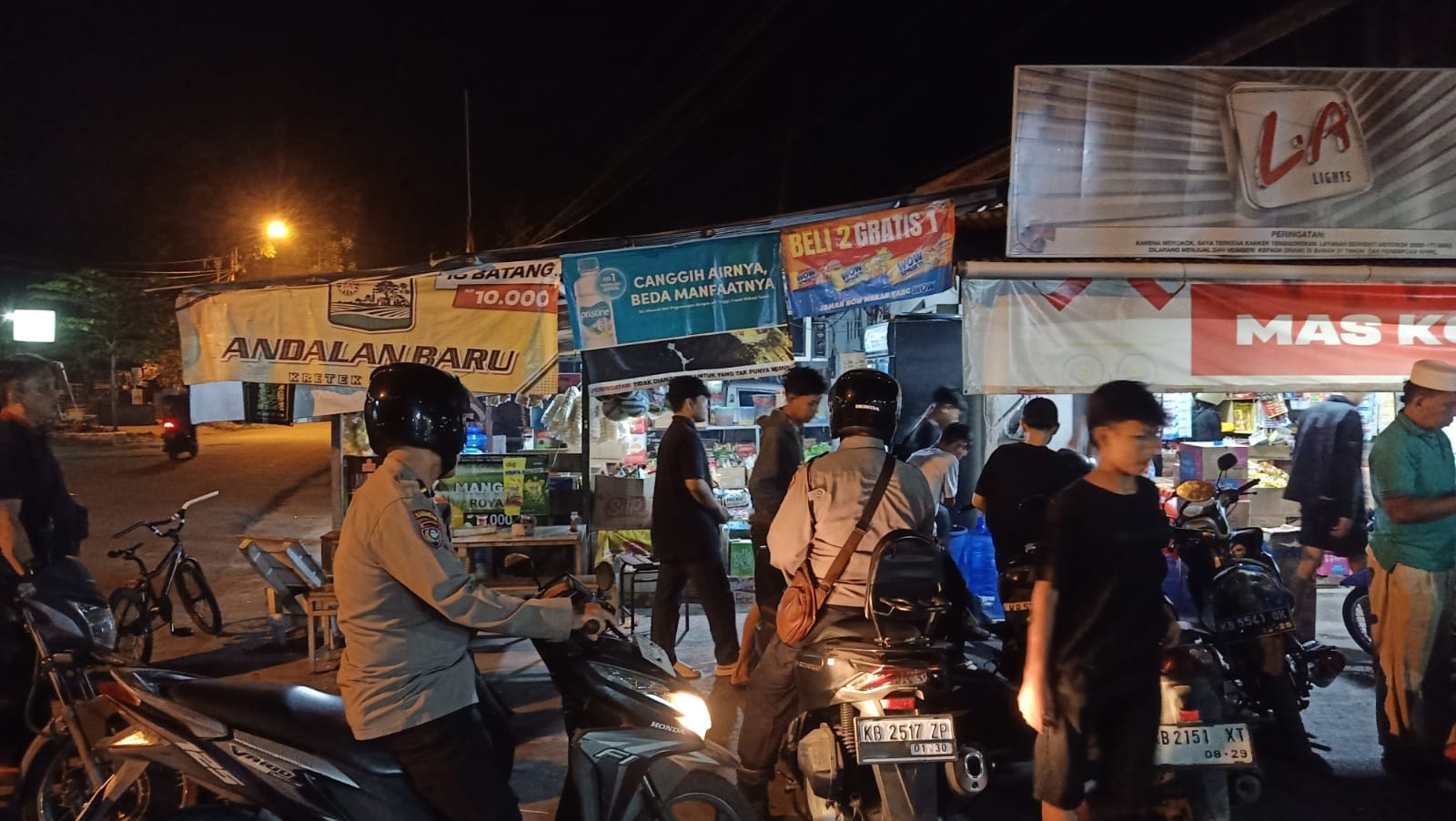 Antisipasi Tawuran, Polsek Pontianak Barat Sampaikan Imbauan Kamtibmas Saat Patroli Malam Minggu