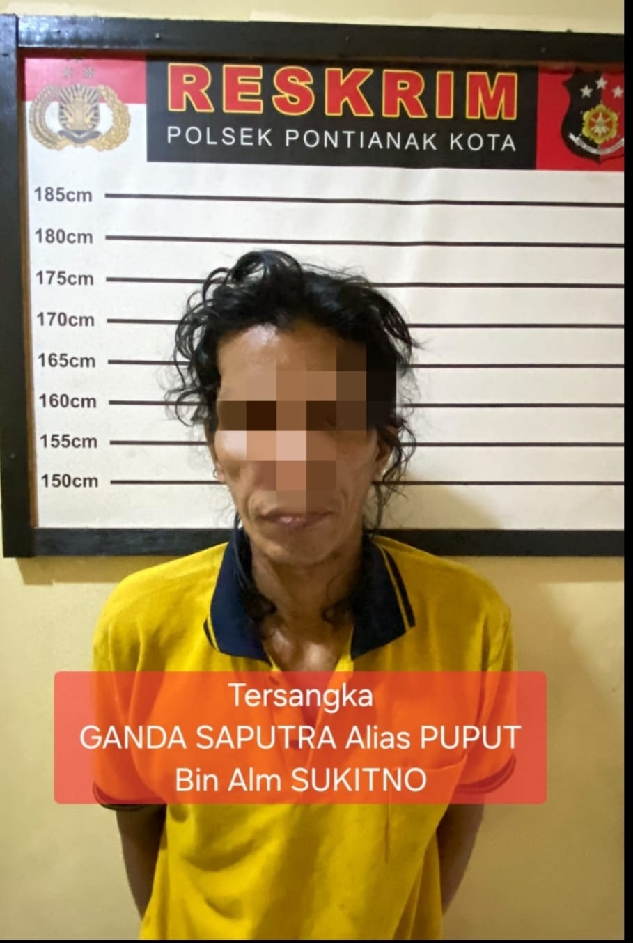 Polisi Amankan Pria Bersenjata Golok yang Resahkan Pengunjung Puskesmas Alianyang