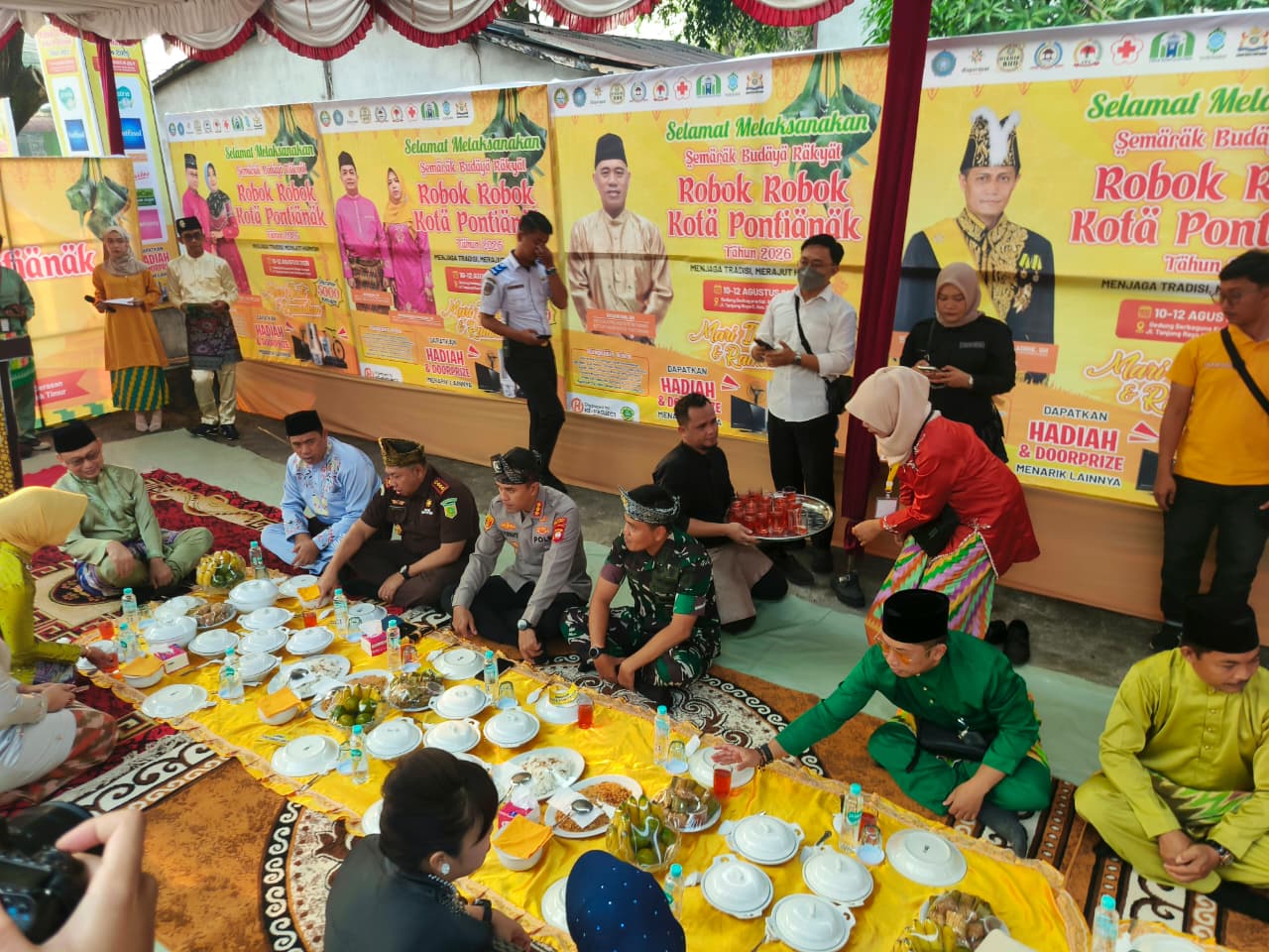 Semarak Budaya Rakyat Robok-Robok 2026, Kapolresta Pontianak Hadiri Puncak Acara
