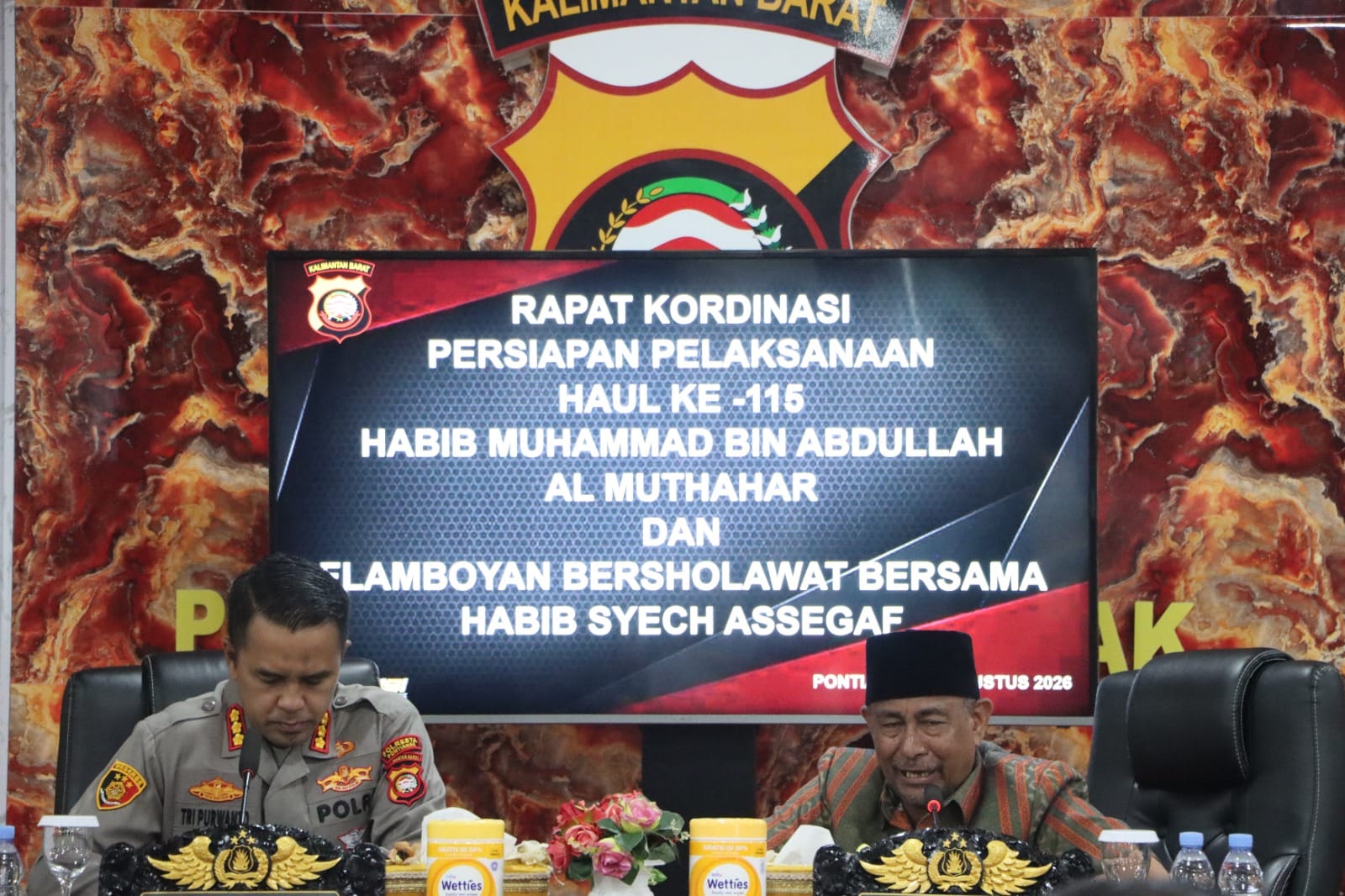 Rakor Digelar, Polresta Pontianak Siapkan Pengamanan Haul ke-15 dan Flamboyan Bersholawat