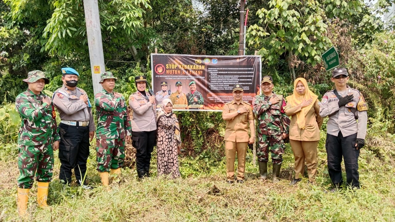 FORKOPIMCAM Pontianak Tenggara Gelar Patroli Karhutla Bersama, Cegah Kebakaran Sejak Dini