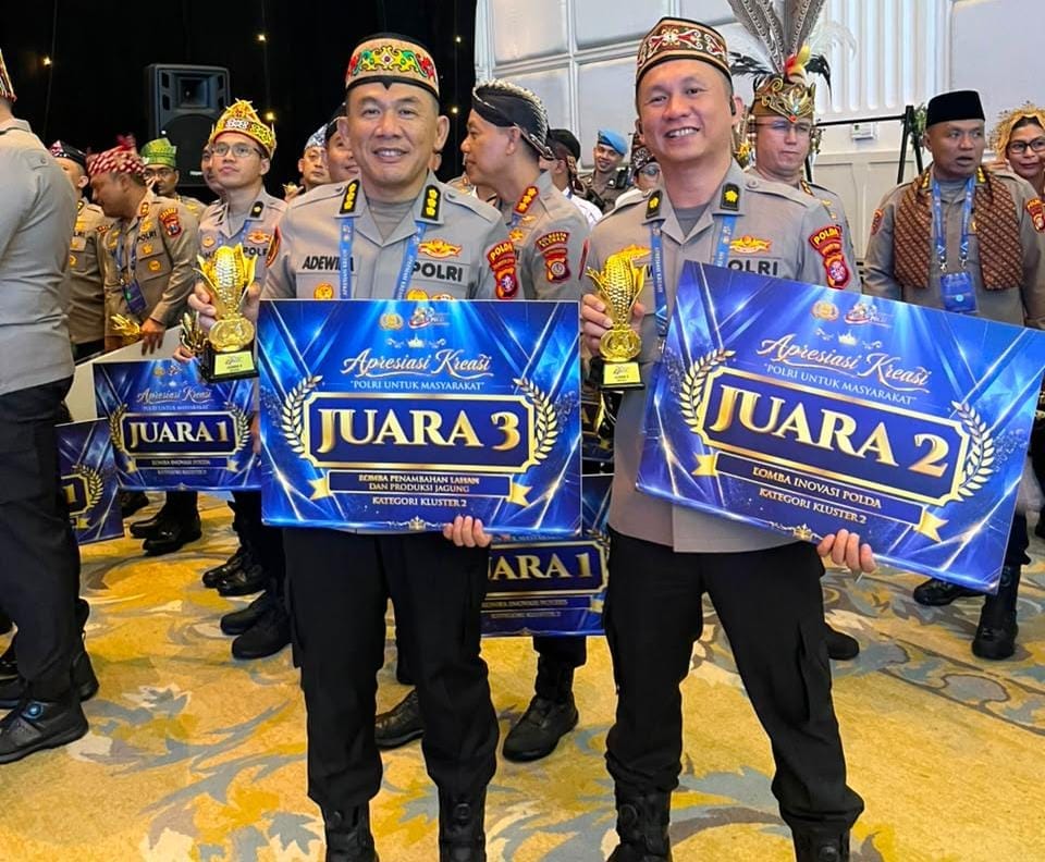 Polda Kalteng Raih Dua Penghargaan di Malam Apresiasi Kreasi Polri