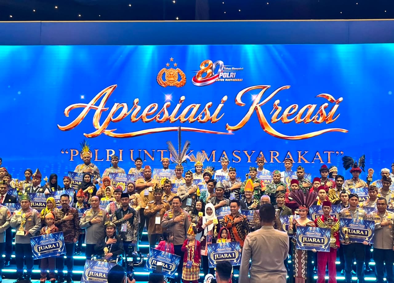Torehkan Prestasi, Polda Kalteng Borong Dua Penghargaan di Malam Apresiasi Kreasi Polri