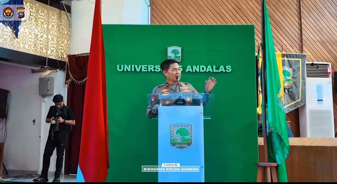 Generasi Unggul Jadi Sorotan, Wakapolda Sumbar Bekali Mahasiswa UNAND di BAKTI 2026