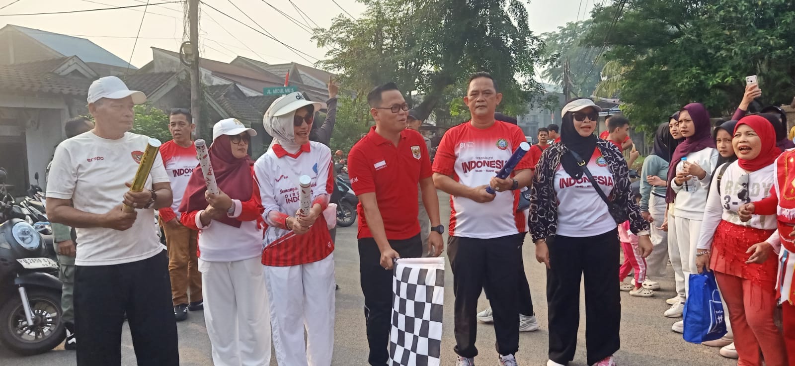 Kapolsek Pontianak Timur Hadiri Jalan Santai dalam Rangka HUT Kemerdekaan RI ke-81