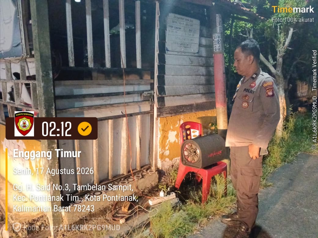 Jaga Kamtibmas, Enggang Timur Respons Laporan Warga Terkait Gangguan Musik Keras