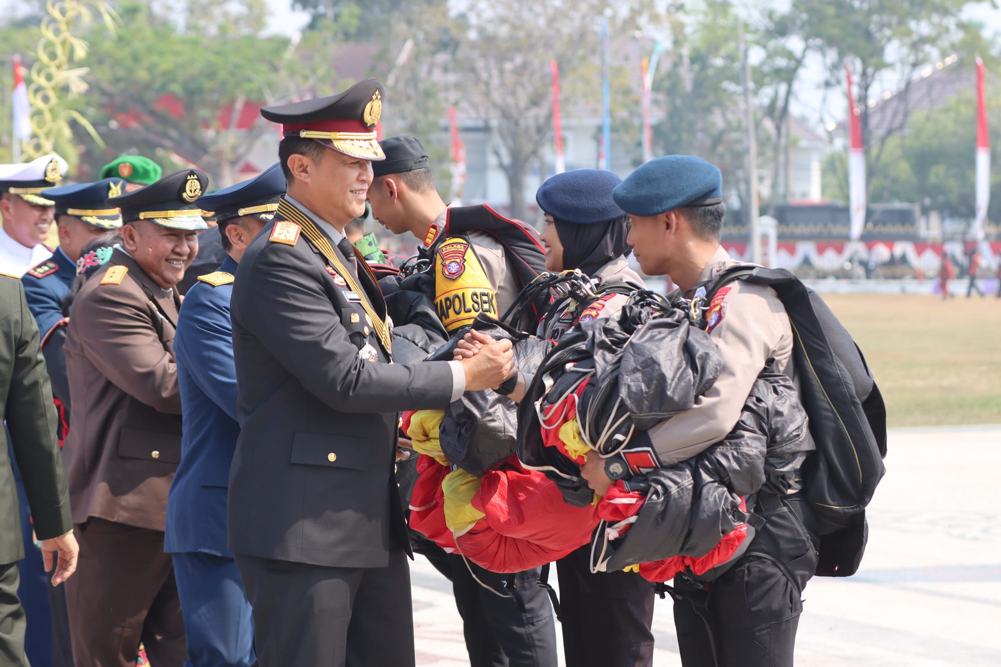 Kapolda Kalteng Hadiri Upacara HUT ke-81 Kemerdekaan RI di Kantor Gubernur