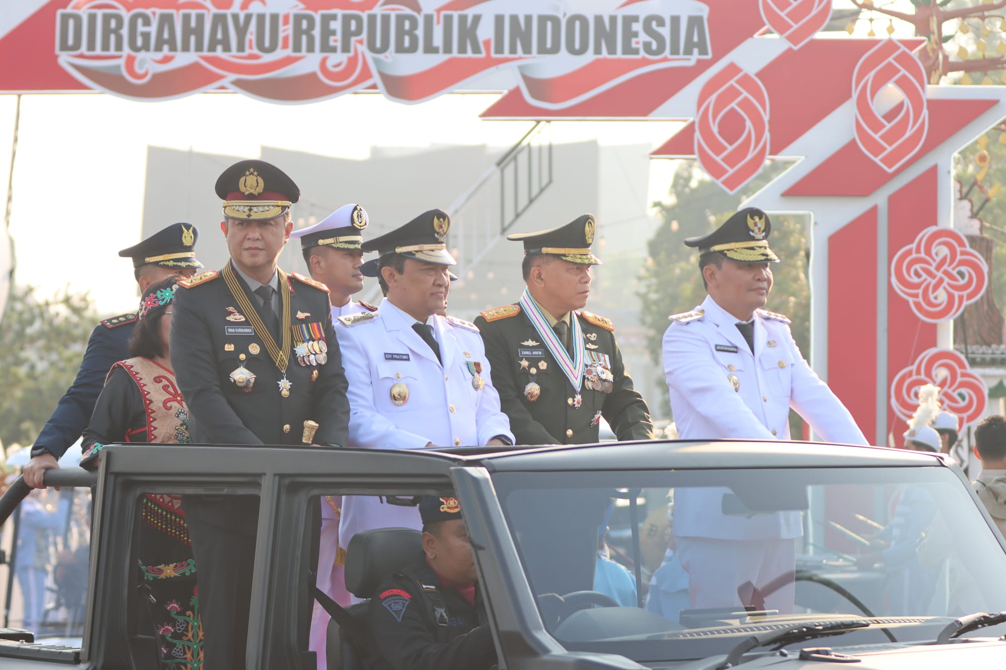 Upacara HUT ke-81 Kemerdekaan RI di Kantor Gubernur, Kapolda Kalteng Teguhkan Semangat Kebangsaan