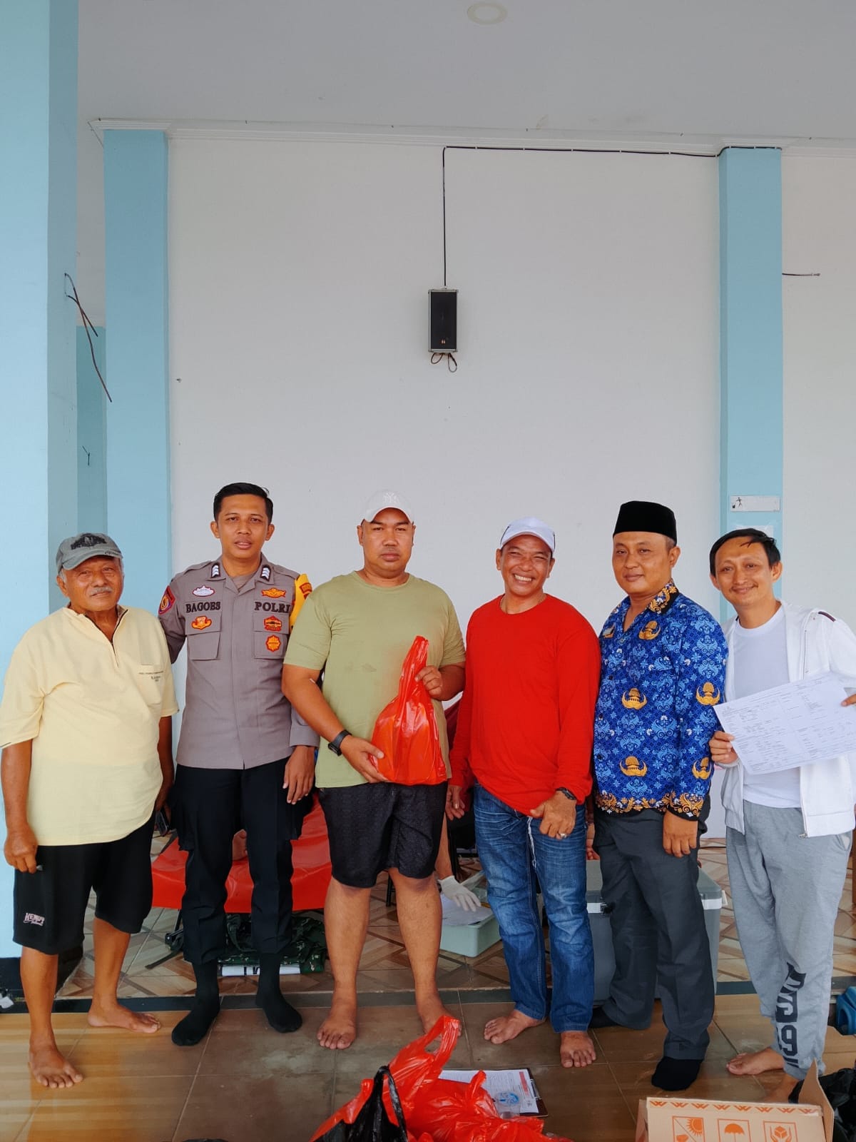Bhabinkamtibmas Saigon Hadiri Kegiatan Donor Darah dalam Rangka HUT RI ke-81