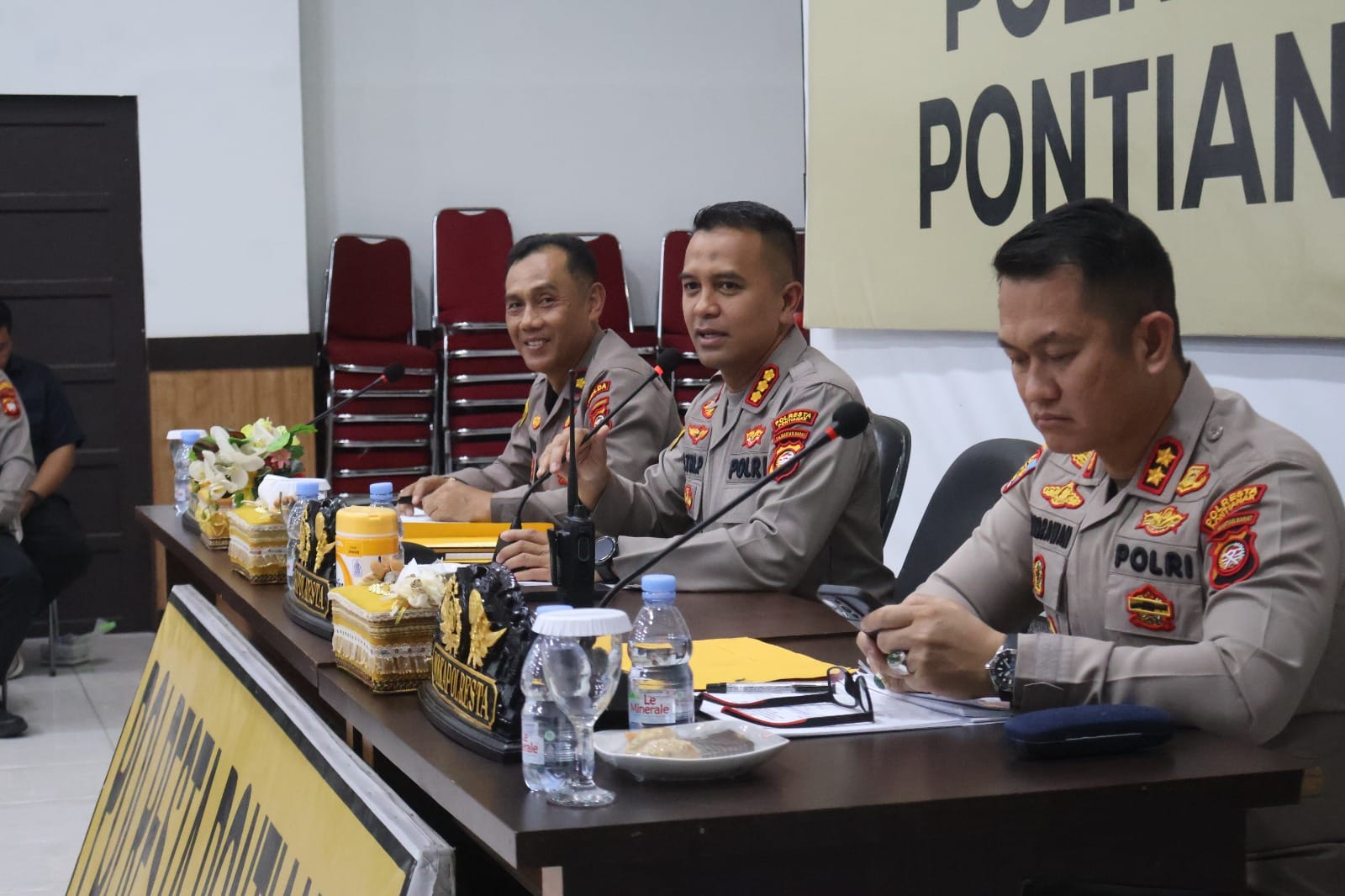 Polresta Pontianak Gelar TFG  Penanganan Unjuk Rasa