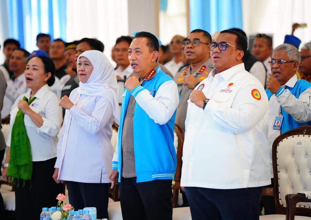 Resmikan Gedung KSPSI AGN Jatim, Kapolri Dorong Sinergi dan Komunikasi dengan Kalangan Pekerja