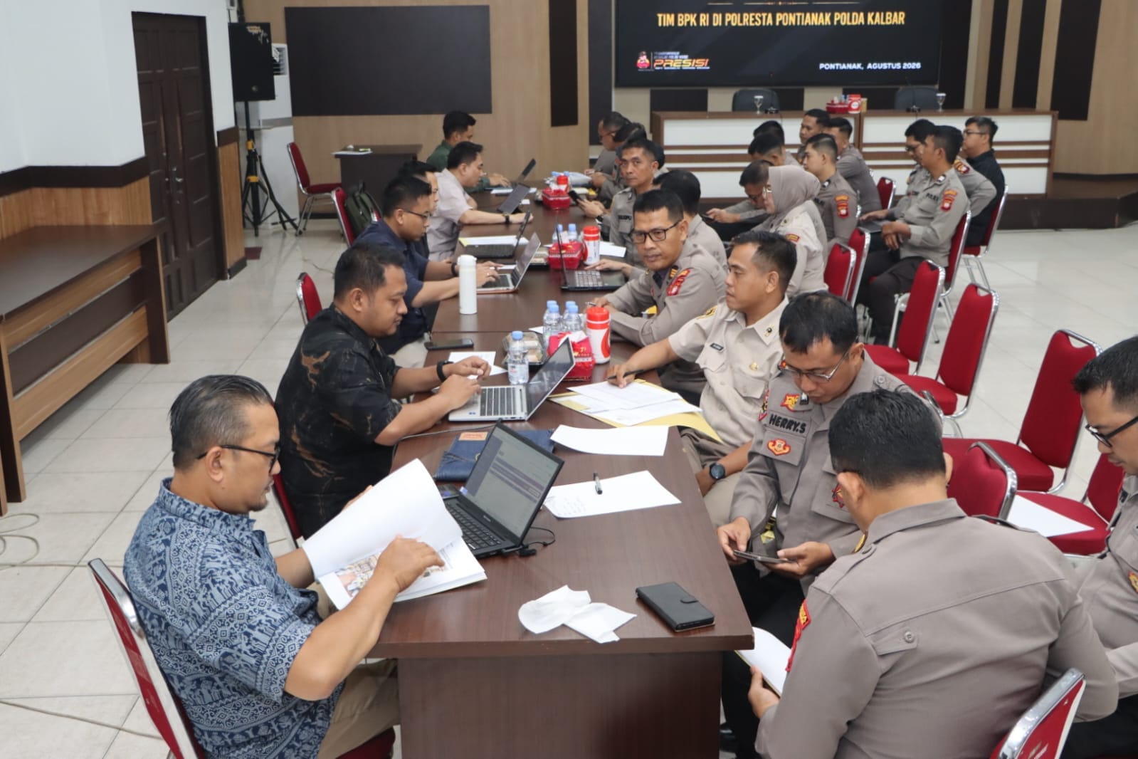 Perkuat Akuntabilitas, BPK RI Laksanakan Audit Keuangan, BMN dan Penanganan TPPO di Polresta Pontianak