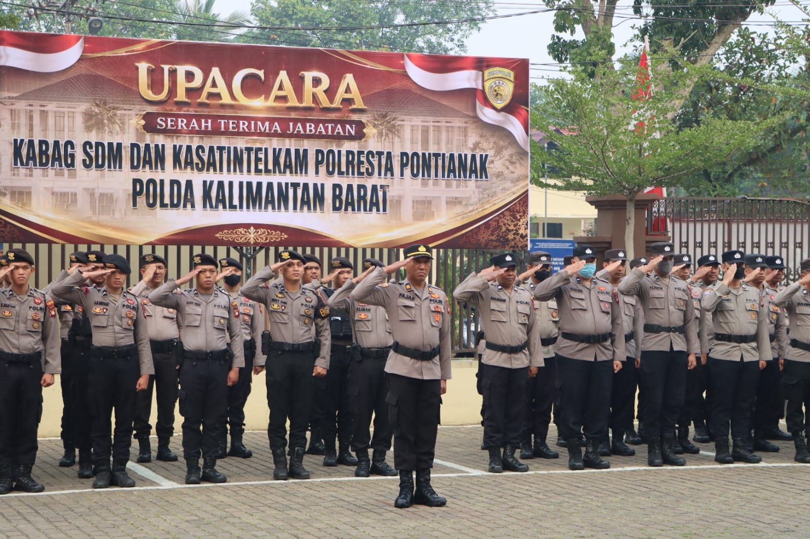 Upacara Hari Juang Polri 2026, Polresta Pontianak Perkuat Komitmen Melayani Masyarakat