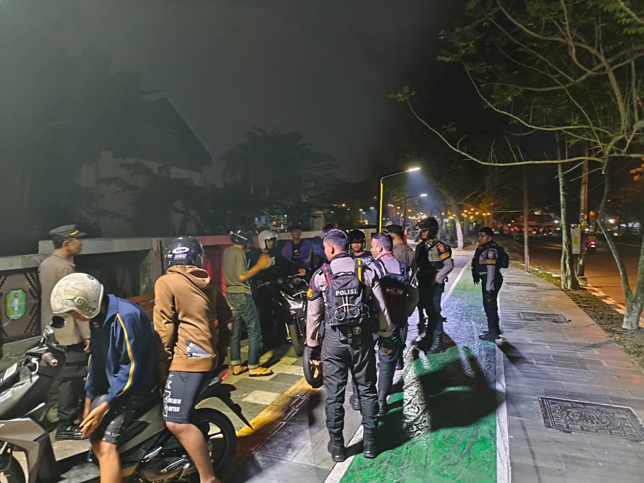 Malam Minggu Aman, Polresta Pontianak Gencarkan Patroli Skala Besar