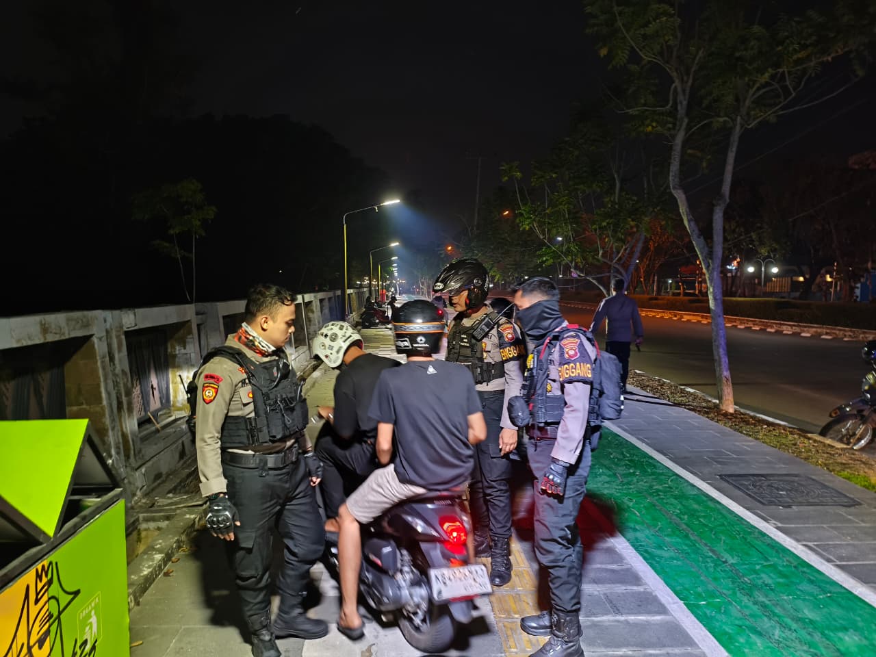 Jaga Malam Minggu Tetap Kondusif, Polresta Pontianak Gencarkan Patroli Skala Besar