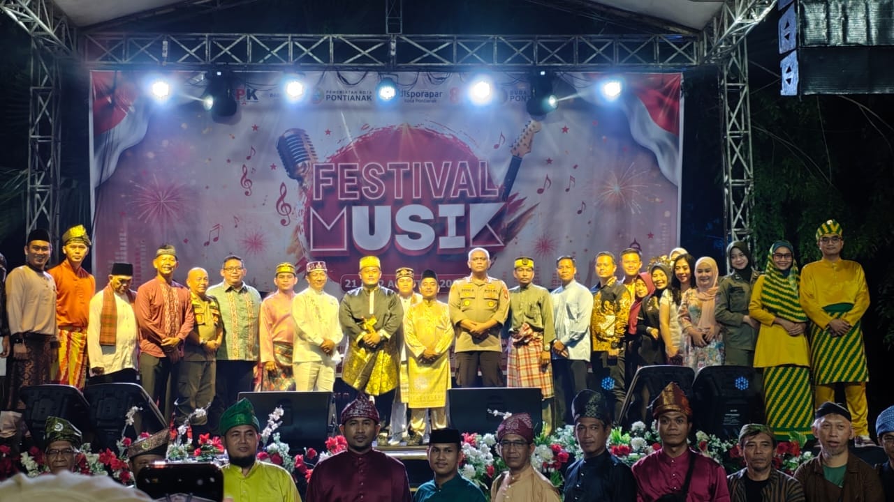 Kapolsek Pontianak Kota Hadiri Festival Musik Buda' Melayu, Dukung Pelestarian Budaya Lokal