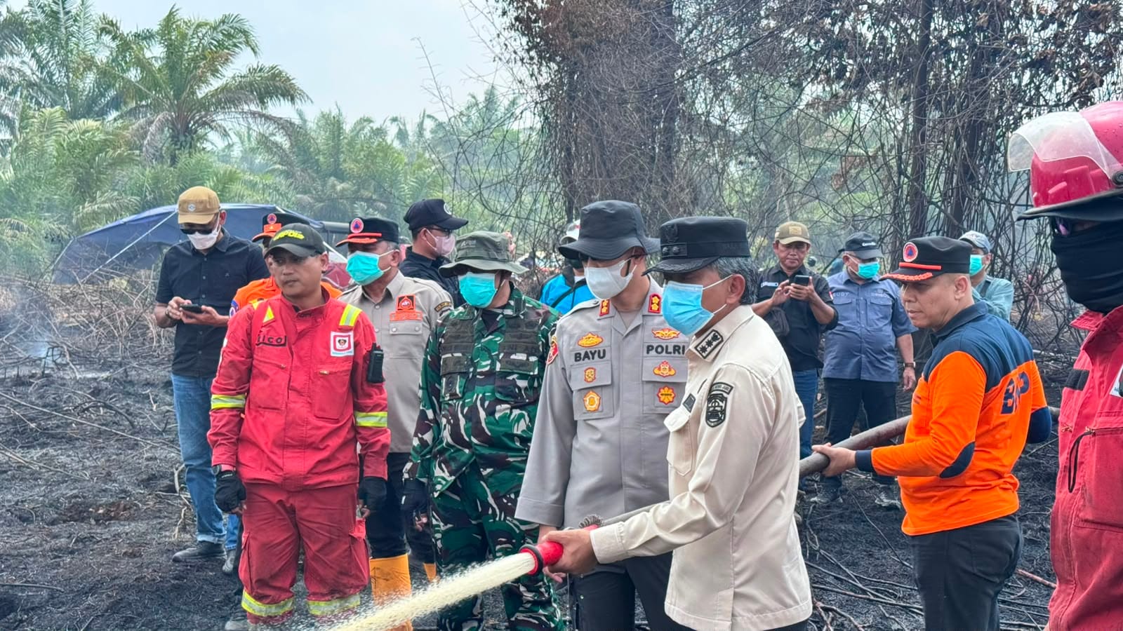Sinergi TNI-Polri dan Pemda, Forkopimda Muaro Jambi Perkuat Penanganan Karhutla Sungai Gelam