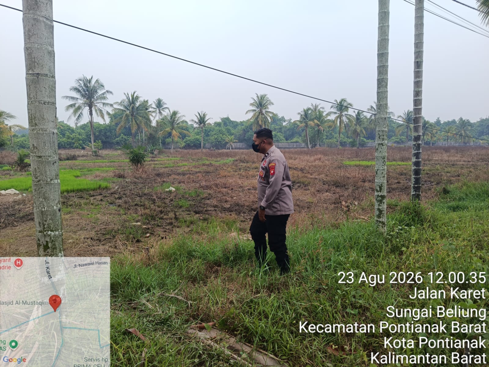 Perkuat Pencegahan Karhutla, Enggang Polsek Pontianak Barat Ajak Warga Hindari Pembakaran Lahan