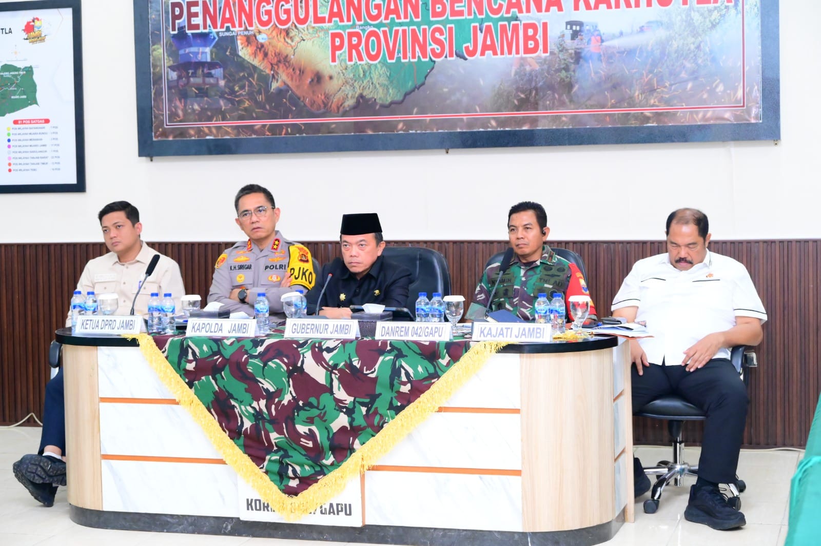 Kapolda Jambi Ikuti Zoom Meeting Presiden RI Bahas Kesiapsiagaan Karhutla