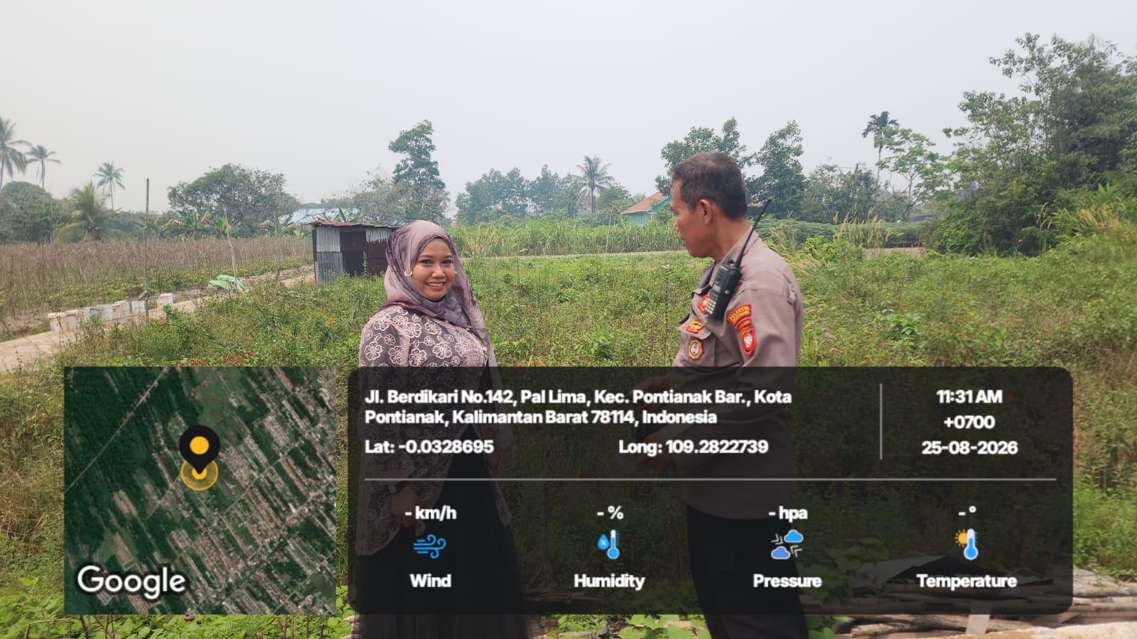 Polsek Pontianak Barat Gencarkan Himbauan Karhutla, Warga Diingatkan Tidak Membuka Lahan dengan Cara Membakar