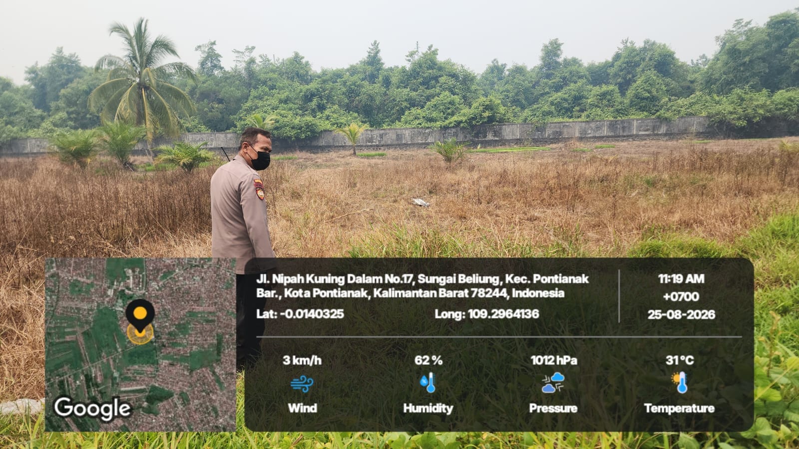 Cegah Karhutla, Polsek Pontianak Barat Gencarkan Imbauan Larangan Membuka Lahan dengan Membakar